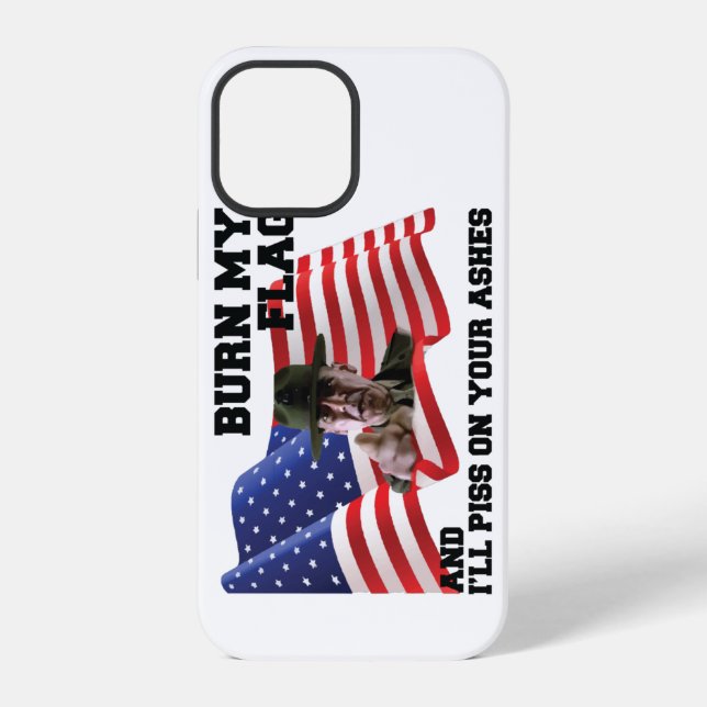 Don't burn my flag  iPhone case (Back)