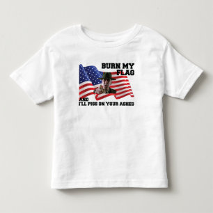 Don't burn my flag toddler t-shirt