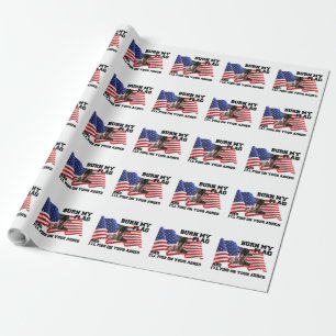 Don't burn my flag wrapping paper