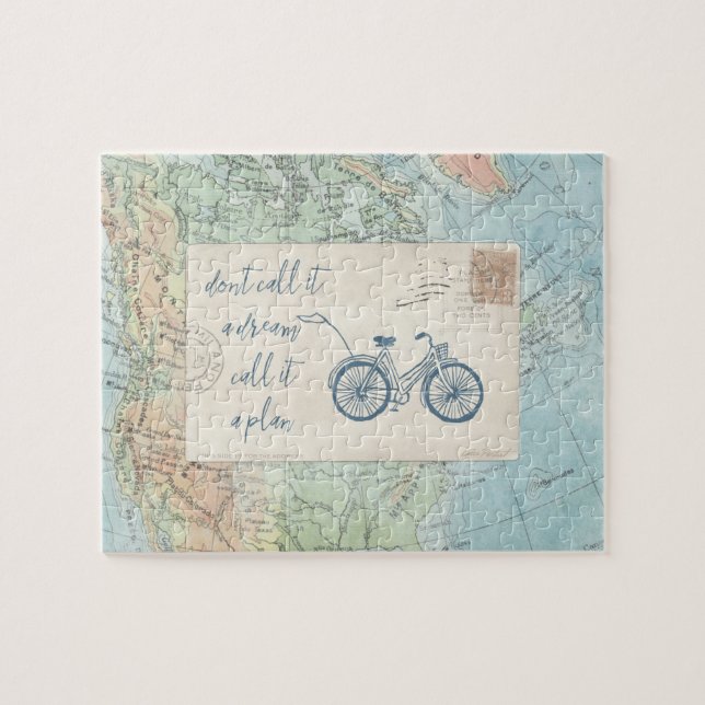 Don't Call It a Dream, Call It a Plan Quote Jigsaw Puzzle (Horizontal)