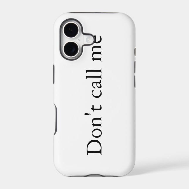 Don't call me - iPhone case (Back)