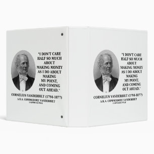 Don't Care Half So Much Making Money Point Quote Binder