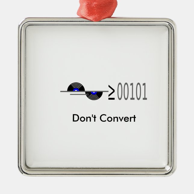 Dont Convert Metal Ornament (Front)