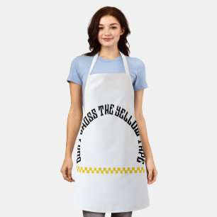 Don't Cross the Yellow Tape Apron