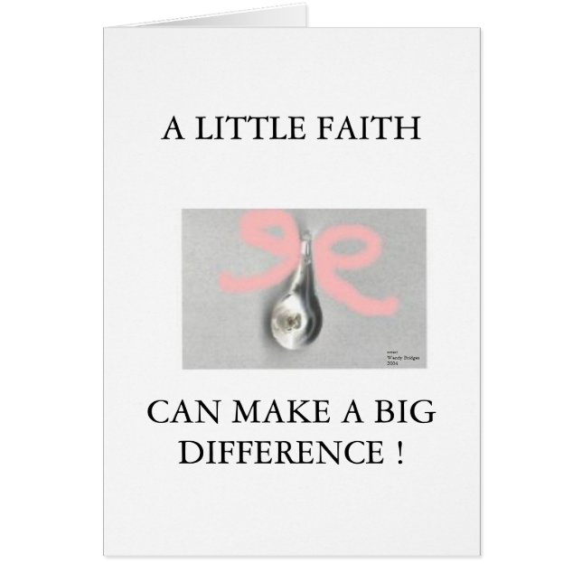 DON'T CRY. HAVE FAITH -  CARD (Front)