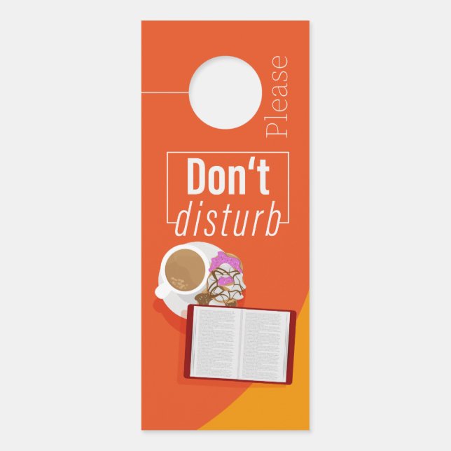 Don't disturb - I'm reading - Door Hanger (Front)