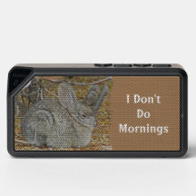 Don't Do Mornings Tired Wild Rabbit Sleeping Bunny