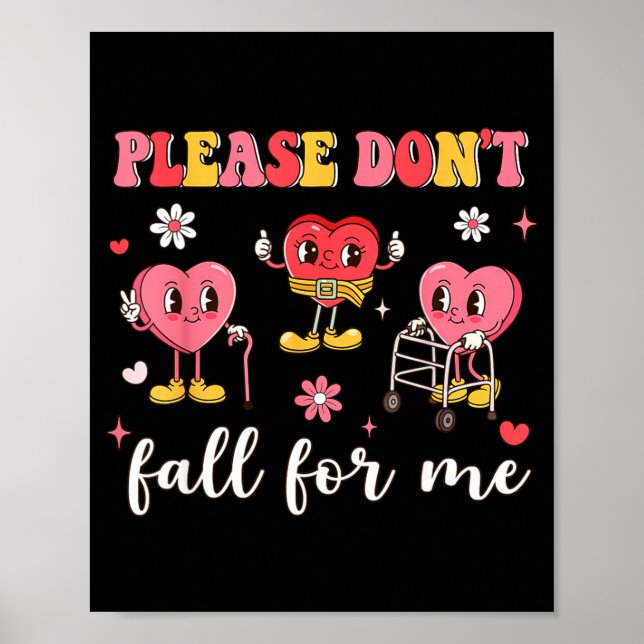 Don't Don' Fall Physical Therapy Valentine's Poster (Front)