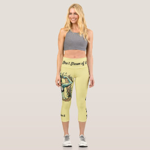 Don't Dream of It – Train It! Fitness Medusa   Capri Leggings