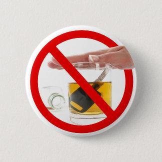 Don't drink and drive 2 inch round button