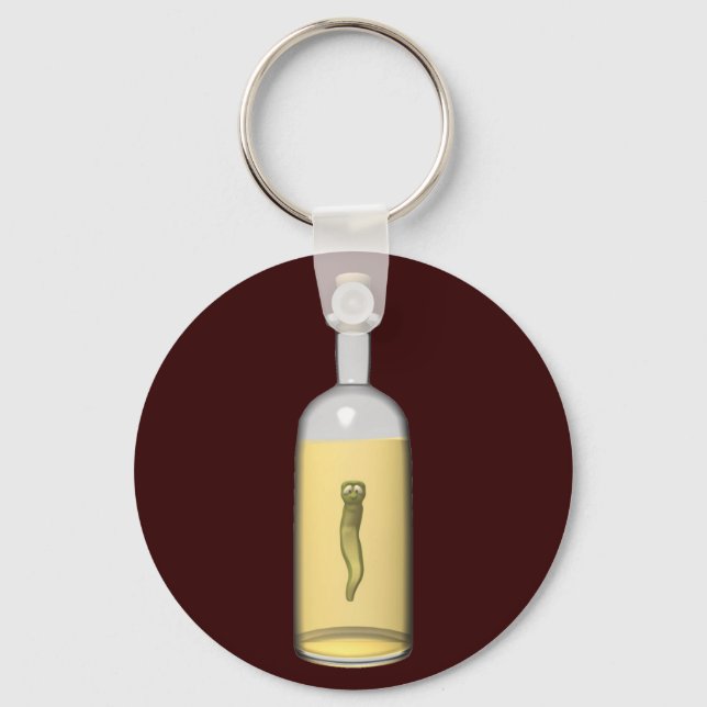 Don't Drink the Tequila Worm Keychain (Front)