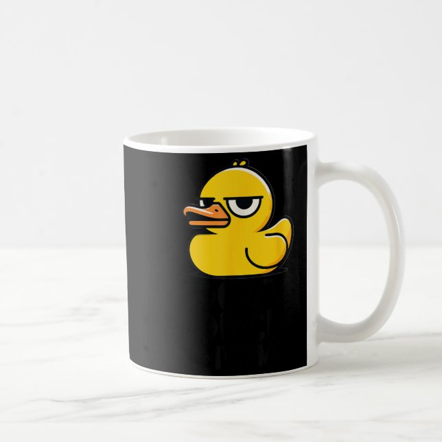 Dont Duck With Me , Rubber Ducky Funny Meme Cool D Coffee Mug (Right)