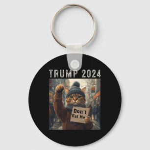 Don't Eat Me Cats For Trump 2024  Keychain