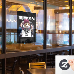 Don't Eat Me Cats For Trump 2024 Window Cling