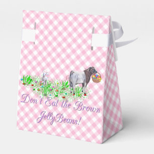 Don't Eat the Brown Jellybeans Boer Goat Favor Box