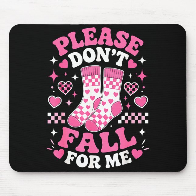 Dont fall for funny socks pun sarcastic joke humou mouse pad (Front)