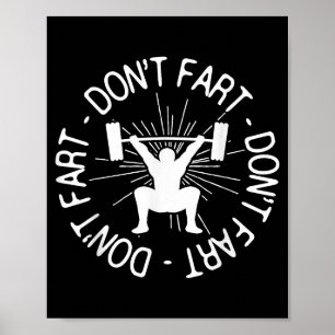 Dont Far Funny Fitness Gym Gift Poster