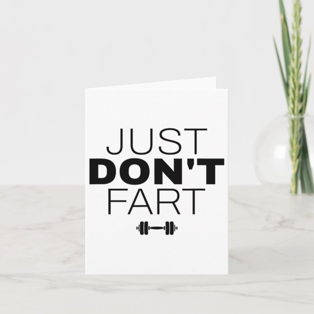Don't Fart  Card (Front)
