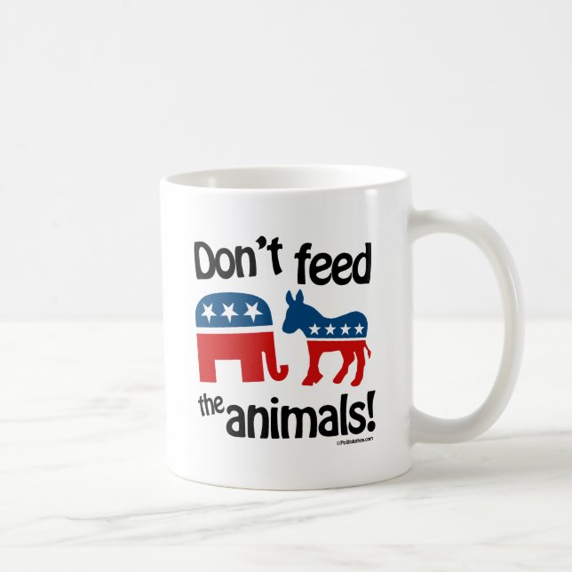 Don't Feed the Animals - Coffee Mug (Right)