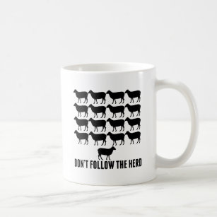 Don't Follow the Herd of Sheep - Be Yourself Coffee Mug