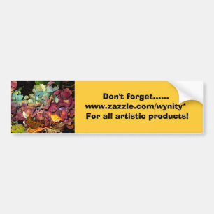 Don't forget...... bumper sticker