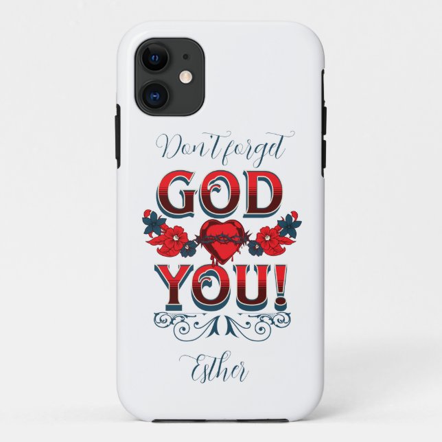 Don't Forget God loves you iPhone / iPad case (Back)