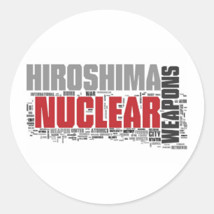 Don't forget Hiroshima Classic Round Sticker