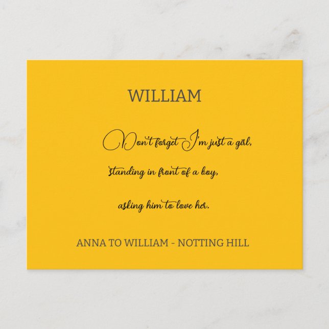 Don't forget I'm just a girl quote personalized Postcard (Front)