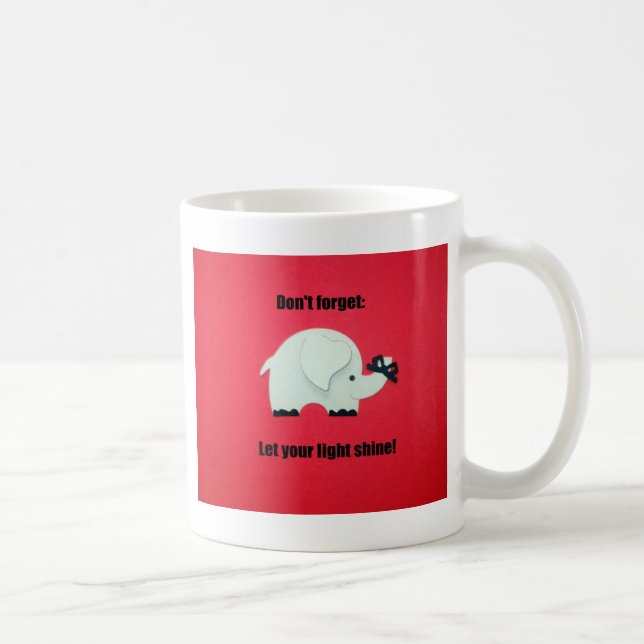 Don't forget: Let your light shine! Coffee Mug (Right)