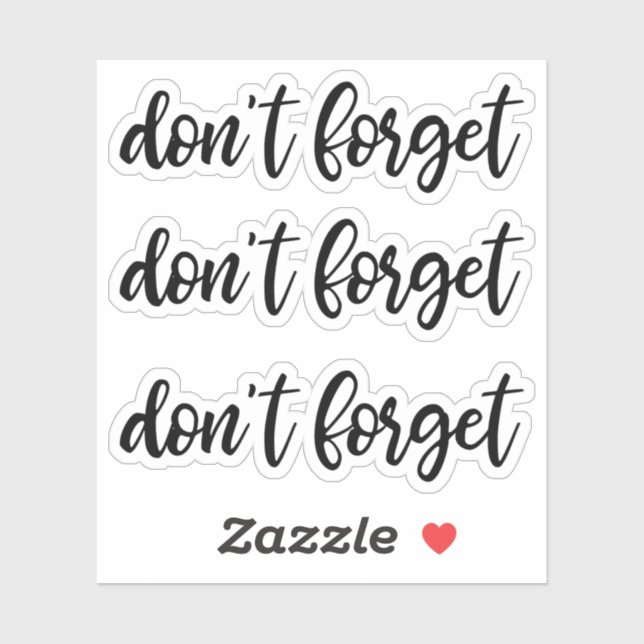 Don't forget planner memo cute (Sheet)