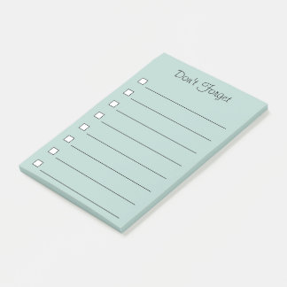 Don't Forget Post It Notes