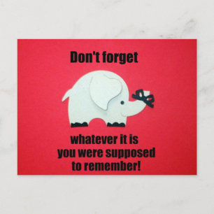 Don't forget... postcard