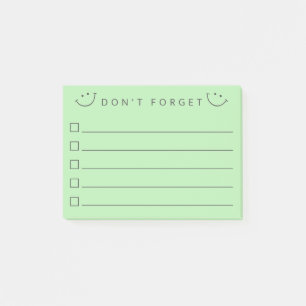 Don't Forget Smiles Post-it Notes