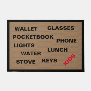 Don't Forget The Kids Doormat