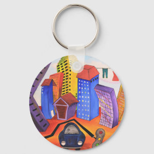 Don't Forget the Wash Button Key Ring