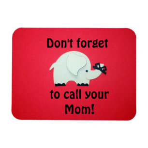 Don't forget to call your Mom! Magnet