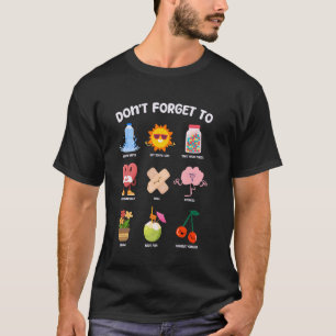 Don't Forget To Funny Mental Health Awareness Brai T-Shirt