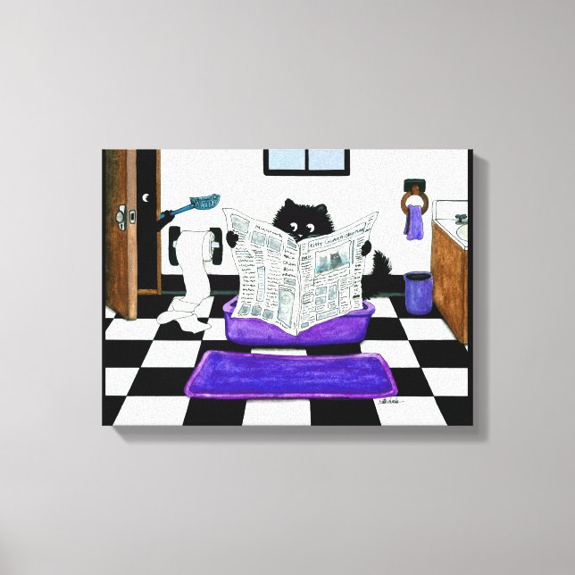 Don't forget to scoop Cat Canvas Art by Bihrle (Front)