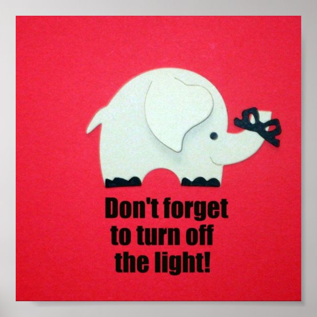 Don't forget to turn off the light! poster (Front)
