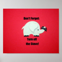 Don't forget: Turn off the stove!