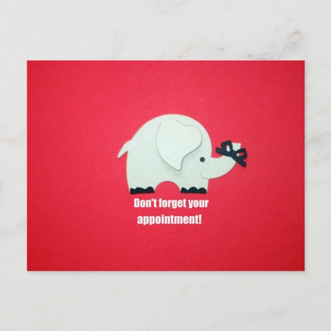 Don't forget your appointment! postcard (Front)