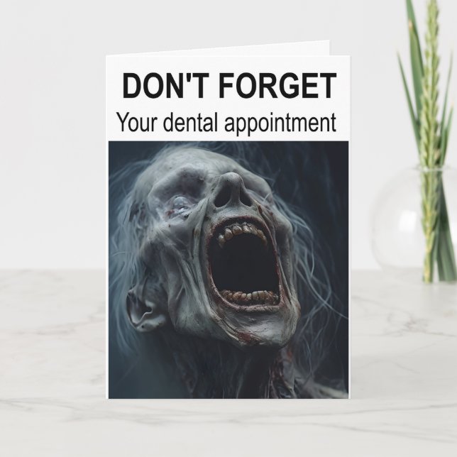 Don't forget your dental appointment. card (Front)