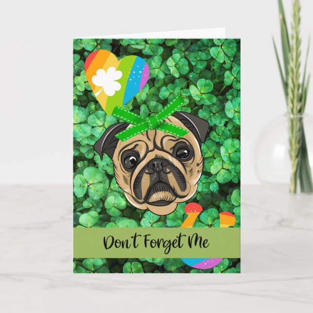 Don't Forget Your Dog St. Patrick's Day Card (Front)