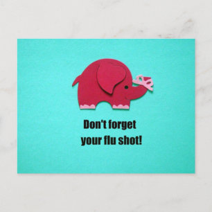 Don't forget your flu shot! postcard
