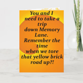 Don't forget your friends card