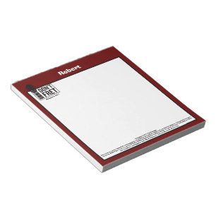 Don't fret (Philippians 4:6-7) Guitar personalized Notepad