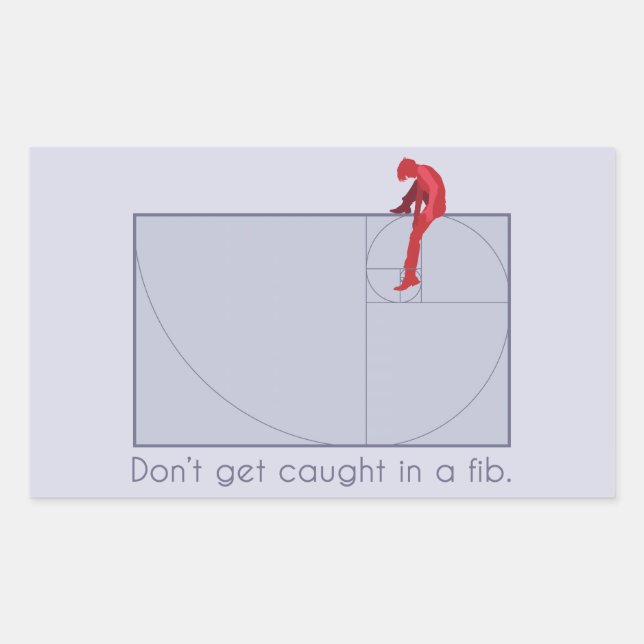Don't get caught in a fib sticker (Front)