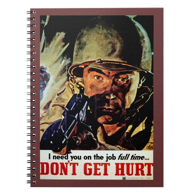 Don't Get Hurt Notebook (Front)