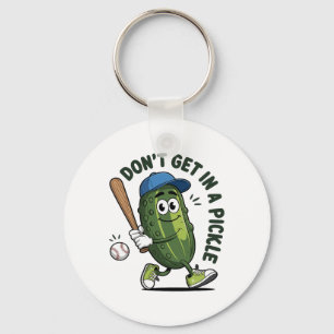 Don't Get In A Pickle Funny Bysebyll Men Women  Keychain