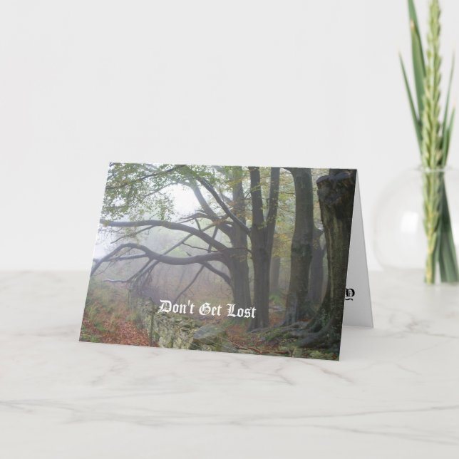 dont get lost card (Front)